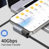 Tech-Protect UltraBoost AA03 kątowy adapter USB-C, szary