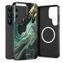 Etui Tech-Protect Lamano MagSafe do Samsung Galaxy S26 Ultra, czarno-zielone