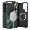 Etui Tech-Protect Lamano MagSafe do Samsung Galaxy S26 Ultra, czarno-zielone