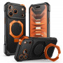 Supcase UB Grip Mag MagSafe etui aramidowe do Apple iPhone 17 Pro Max / 18 Pro Max, czarno-pomarańczowe