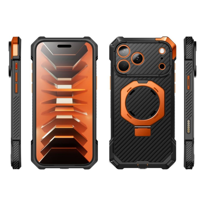 Supcase UB Grip Mag MagSafe etui aramidowe do Apple iPhone 17 Pro Max / 18 Pro Max, czarno-pomarańczowe