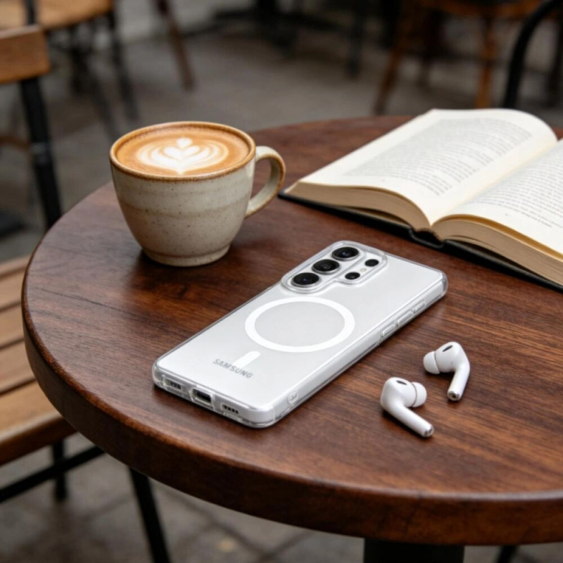 Etui Tech-Protect MagSlim MagSafe do Samsung Galaxy S26 Ultra, Matte Ice