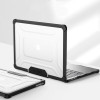 Etui Tech-Protect SmartShell Pro do Apple MacBook Air 13" (M2/M3/M4/M5) 2023-2025, czarno-przezroczyste