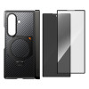 Etui Supcase UB Aero MagSafe do Samsung Galaxy Z Fold 8 Ultra ze szkłem hartowanym i szkłem prywatności, Aramid Black