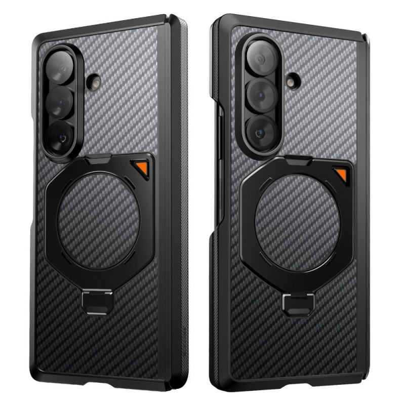Etui Supcase UB Aero MagSafe do Samsung Galaxy Z Fold 8 Ultra ze szkłem hartowanym i szkłem prywatności, Aramid Black