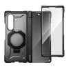 Etui Supcase UB Grip Mag MagSafe do Samsung Galaxy Z Fold 8 ze szkłem hartowanym i szkłem prywatności, czarny