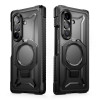 Etui Supcase UB Grip Mag MagSafe do Samsung Galaxy Z Fold 8 ze szkłem hartowanym i szkłem prywatności, czarny