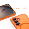 Etui MagSafe Tech-Protect Magmat dla Samsung Galaxy S26, matowy pomarańczowy