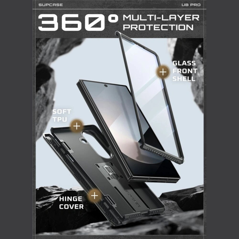 Supcase Unicorn Beetle Pro etui na Samsung Galaxy Z Fold 7, czarny