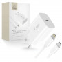 Tech-Protect NC20W ładowarka ścienna USB-C 1-port PD 20W z kablem Lightning, biała, 100 cm