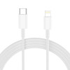 Tech-Protect NC20W ładowarka ścienna USB-C 1-port PD 20W z kablem Lightning, biała, 100 cm