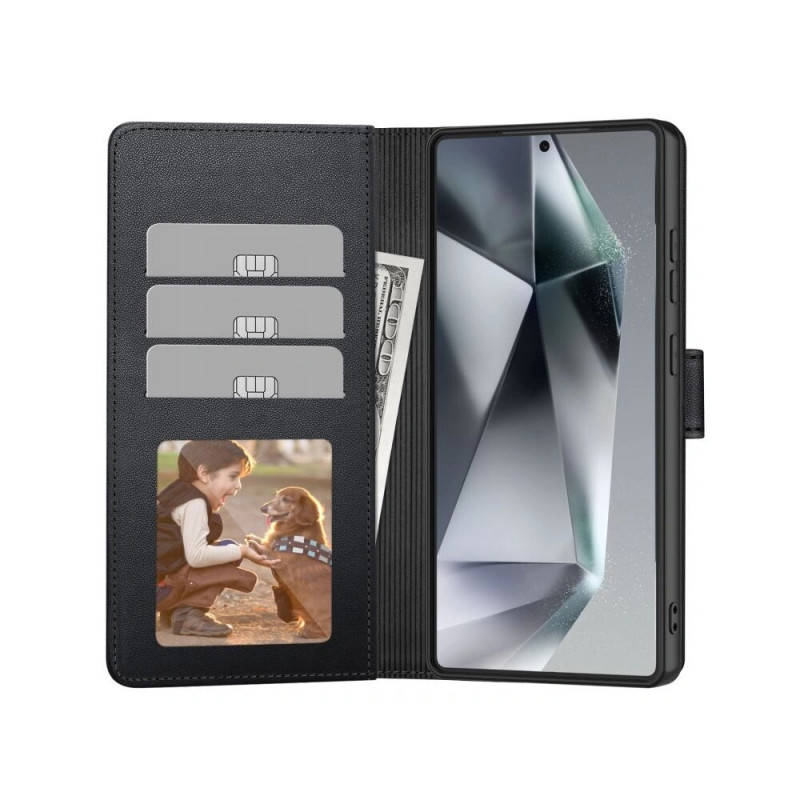 Etui portfelowe Tech-Protect do Samsung Galaxy A57 5G, czarny, THP5244
