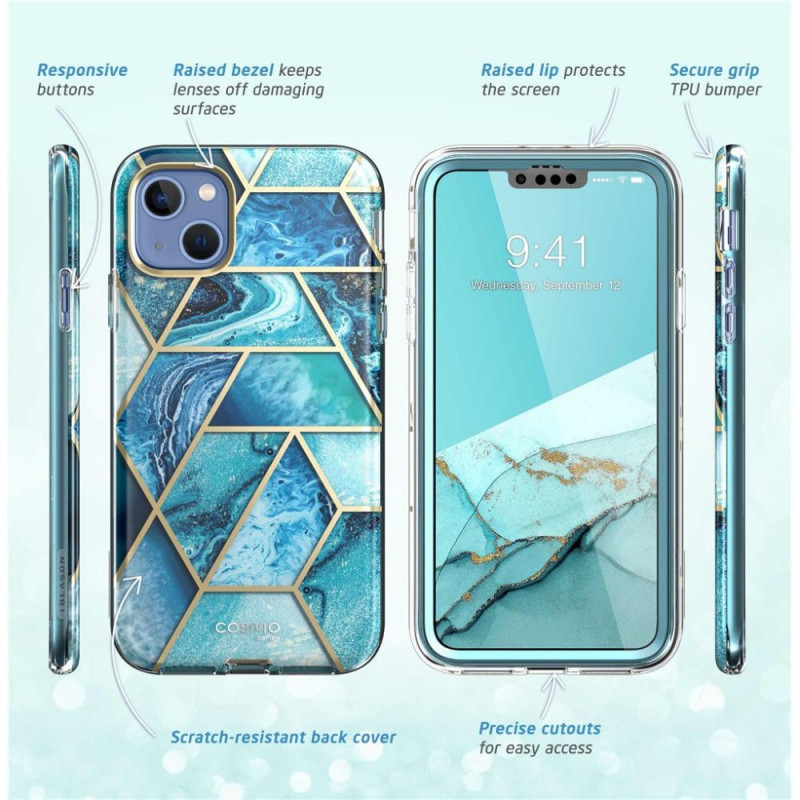 Etui Supcase Cosmo do Apple iPhone 14 Plus / 15 Plus, Ocean Blue