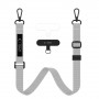 Zestaw smyczy do telefonu Tech-Protect C6S Rope Crossbody Crayon Grey