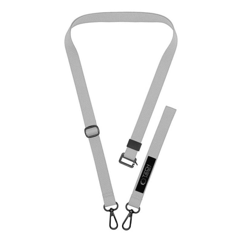 Zestaw smyczy do telefonu Tech-Protect C6S Rope Crossbody Crayon Grey