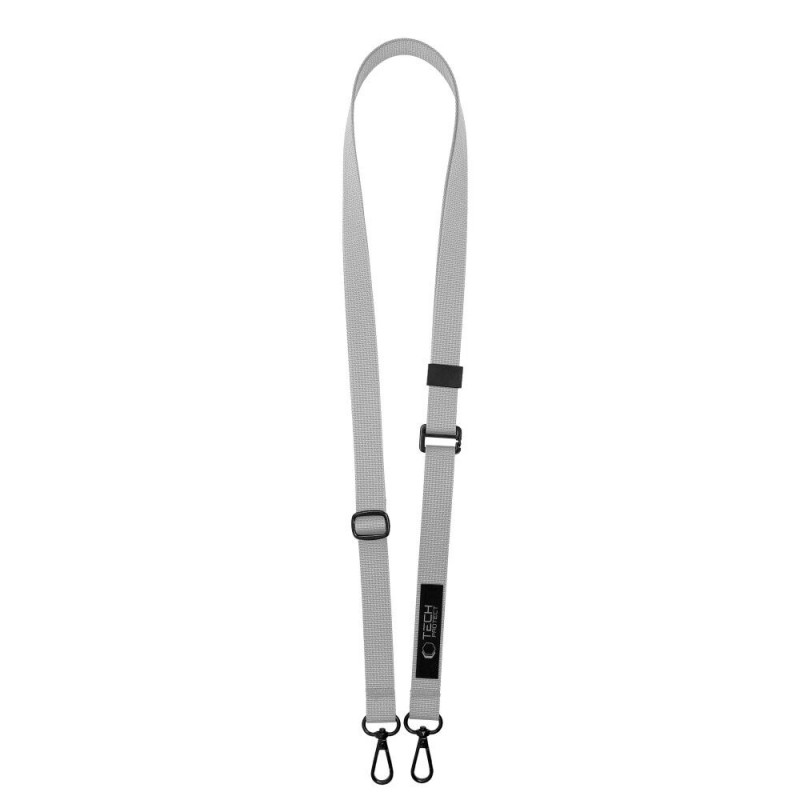 Zestaw smyczy do telefonu Tech-Protect C6S Rope Crossbody Crayon Grey