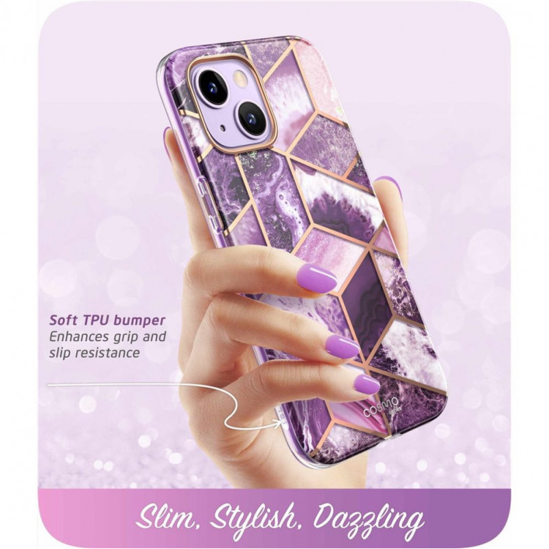 Etui Supcase Cosmo dla Apple iPhone 14 Plus / 15 Plus, Marble Purple