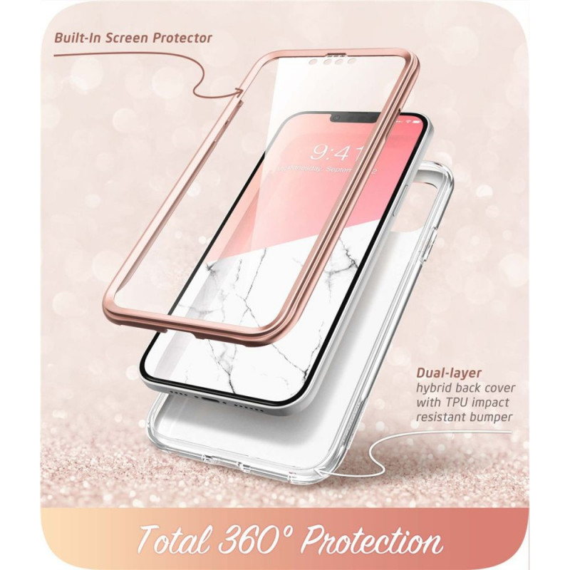 Etui Supcase Cosmo do Apple iPhone 14 Plus / 15 Plus, Pink Marble