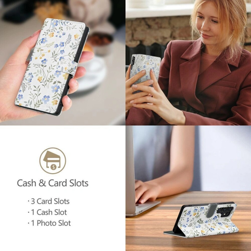 Etui portfelowe Tech-Protect do Samsung Galaxy A57 5G, Spring Flowers