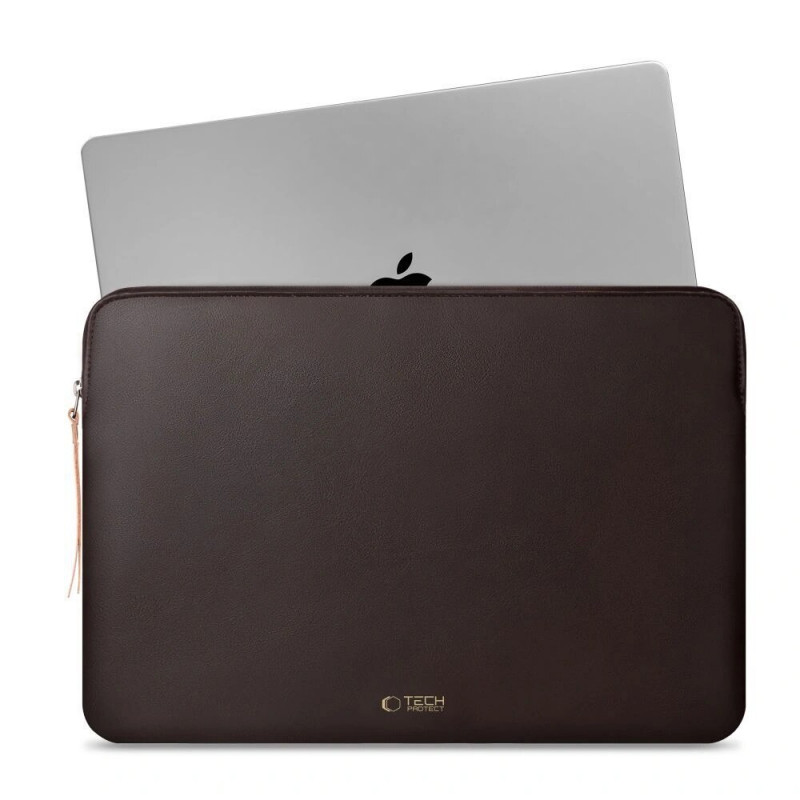 Etui na laptopa Tech-Protect Fleece 13-14", Chocolate (Brown)