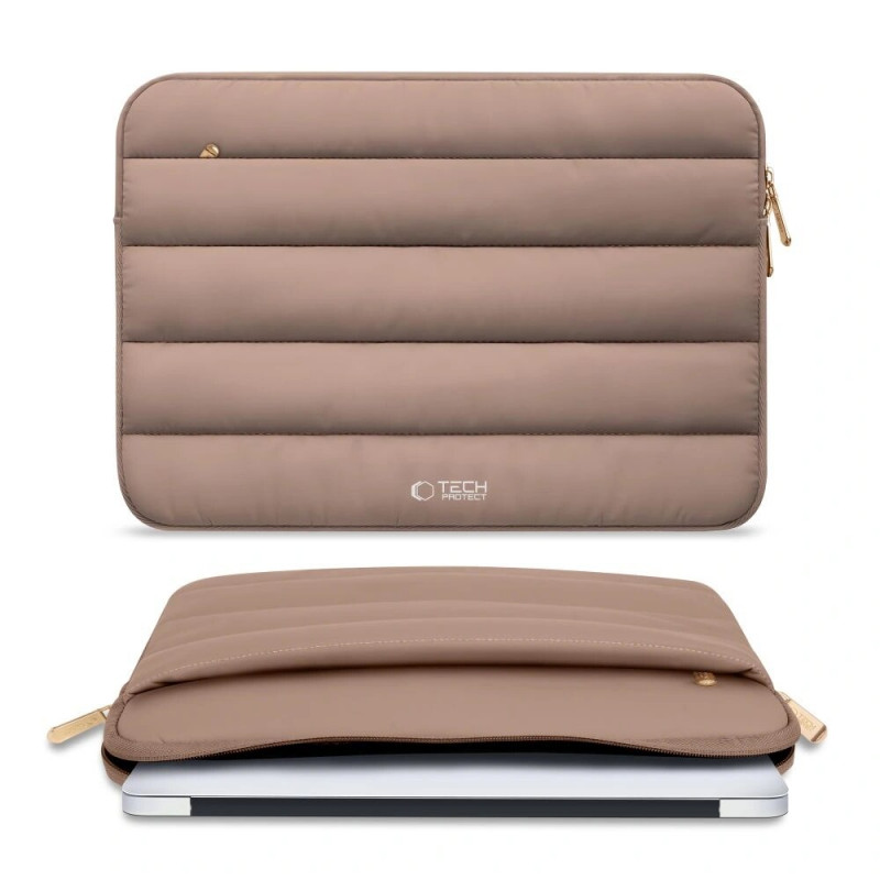 Tech-Protect Fluffy etui na laptopa 15-16", Walnut (brązowy)