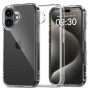 Etui Tech-Protect Flexair Hybrid do Apple iPhone 16, przezroczyste