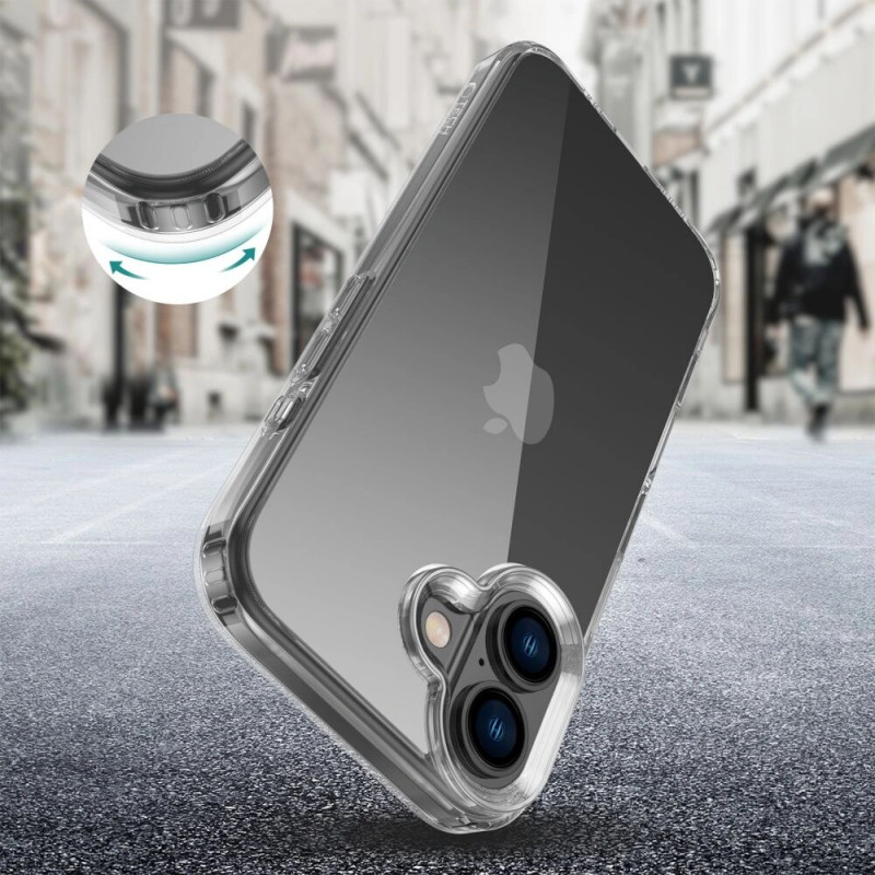 Etui Tech-Protect Flexair Hybrid do Apple iPhone 16, przezroczyste
