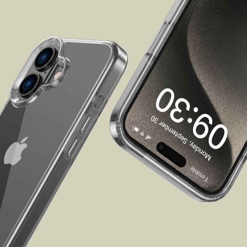Etui Tech-Protect Flexair Hybrid do Apple iPhone 16, przezroczyste
