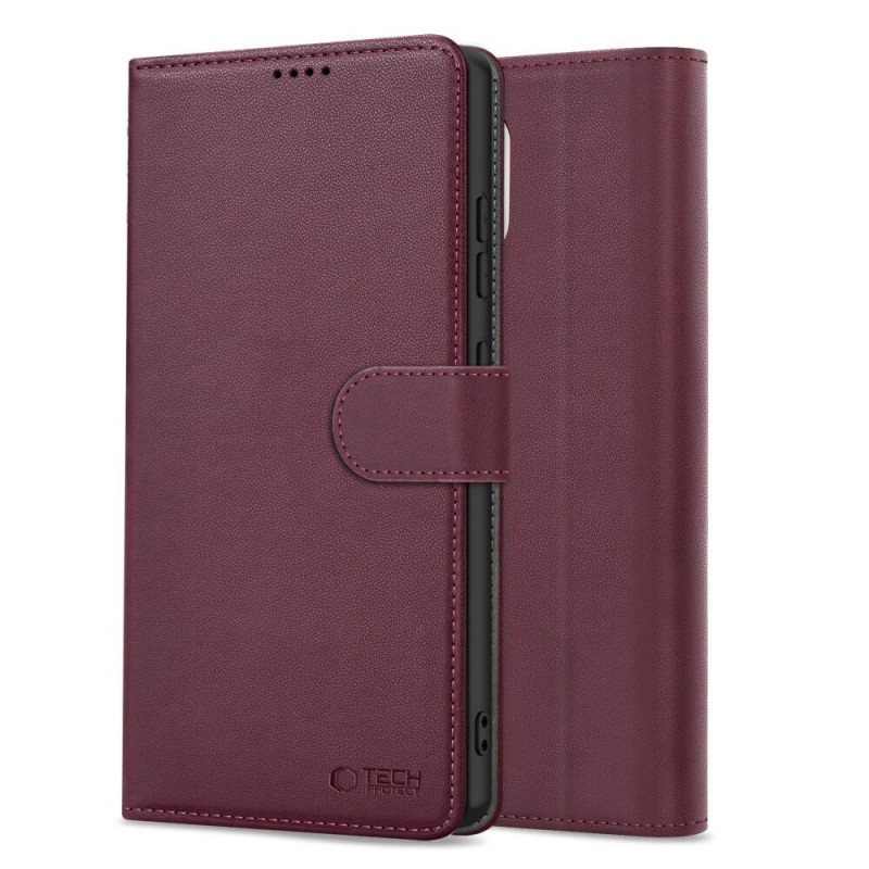 Etui portfel Tech-Protect do Samsung Galaxy A36 / A56 / A37 5G, Burgundy