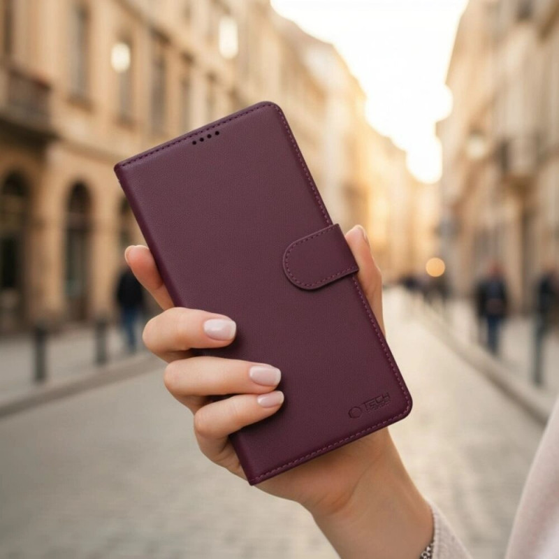 Etui portfel Tech-Protect do Samsung Galaxy A36 / A56 / A37 5G, Burgundy