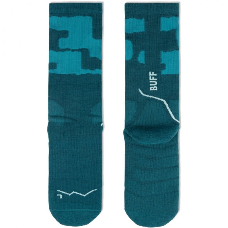 Skarpety Buff Merino MW Crew MWC2, Teal, L