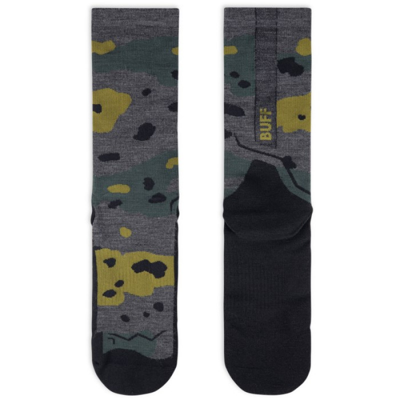 Skarpety Buff Merino Lightweight Crew LWC2, kolor szary, L