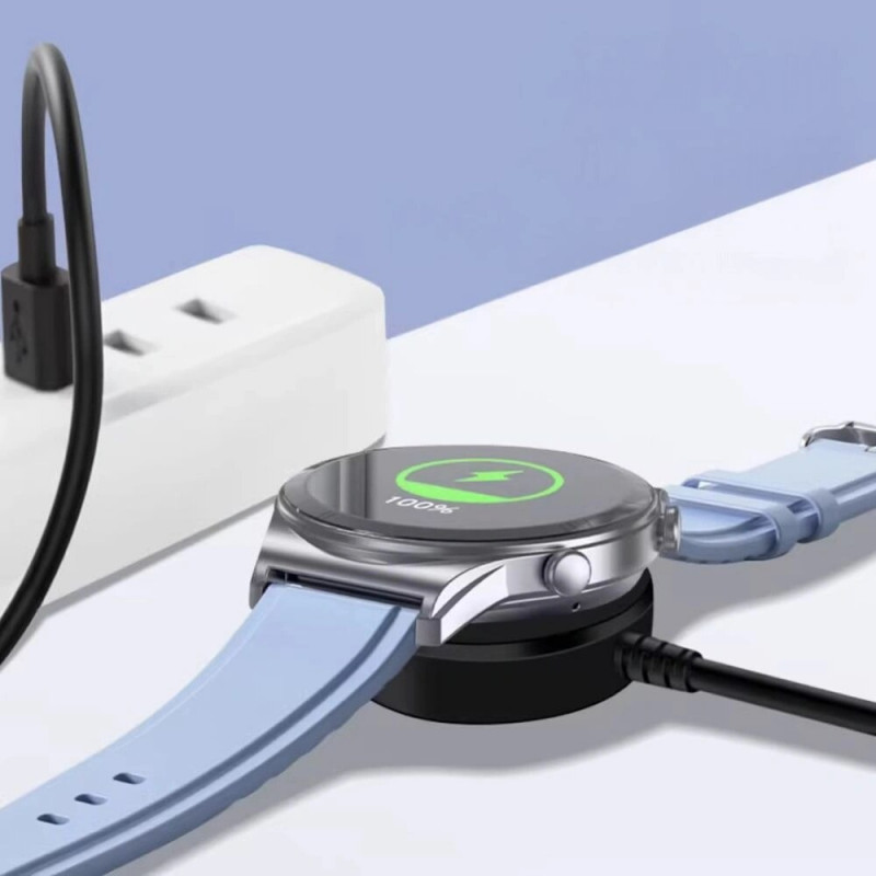 Tech-Protect MC03 UltraBoost magnetyczny kabel do ładowania USB-C 100 cm do Samsung Galaxy Watch, czarny
