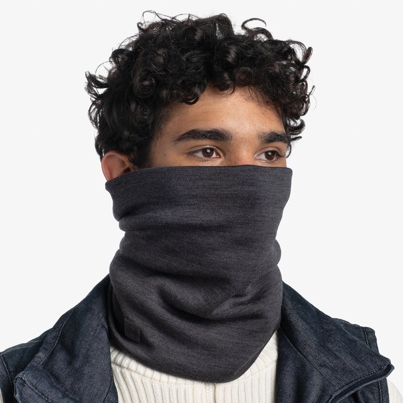 Buff Merino Heavyweight wielofunkcyjny komin, jednolity szary