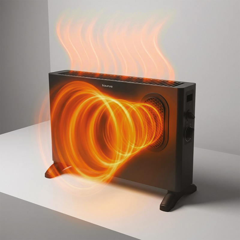 Taurus Clima Boost2000 2-in-1 termowentylator i grzejnik konwektorowy, 2000 W, czarny