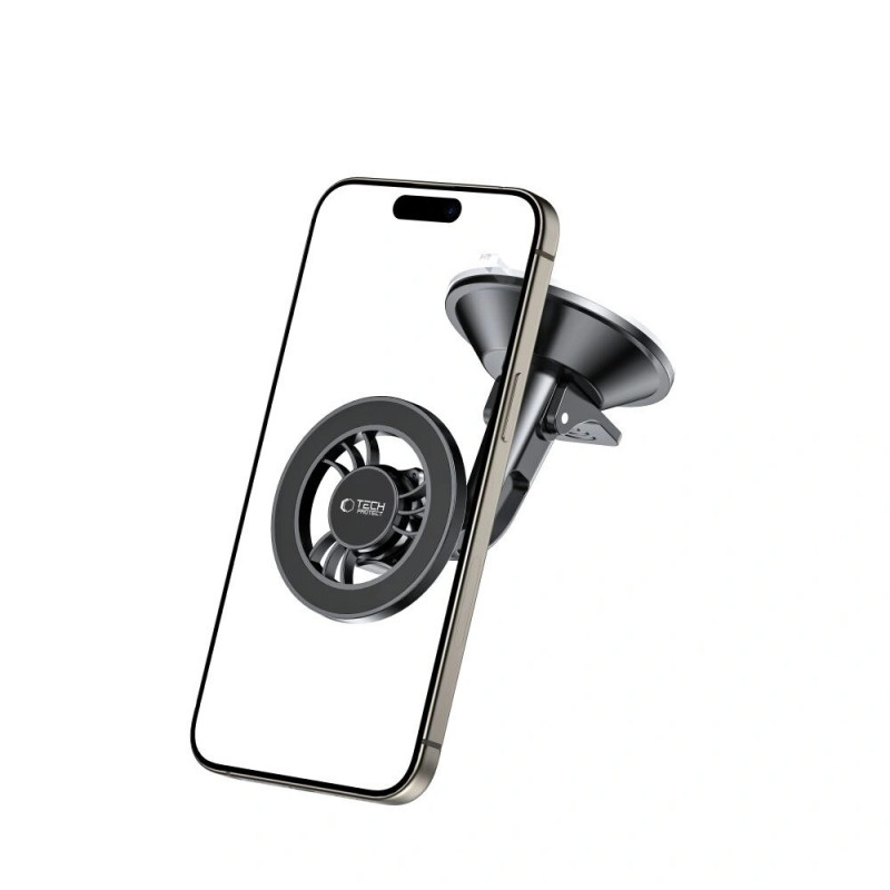 Tech-Protect N56 Magnetic MagSafe Dashboard Short Car Mount THP3904, czarny