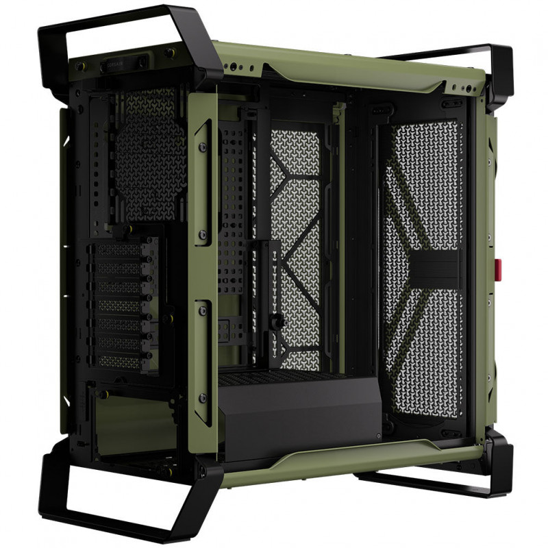 Corsair WARTHOG Performance obudowa Mid-Tower CC-9011350-WW, E-ATX, hartowane szkło panel boczny, zielona