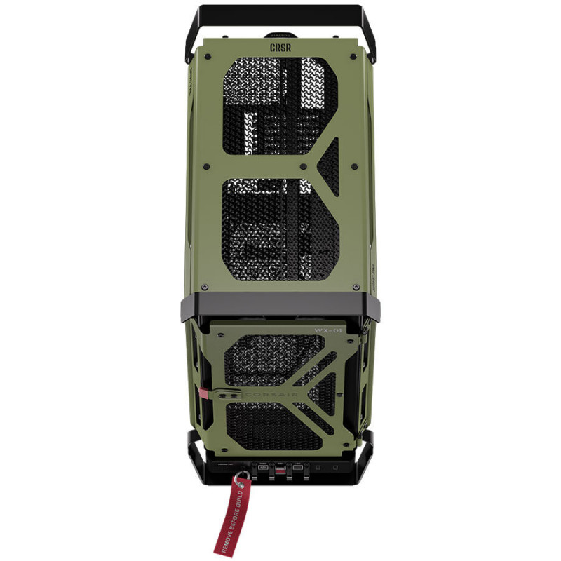 Corsair WARTHOG Performance obudowa Mid-Tower CC-9011350-WW, E-ATX, hartowane szkło panel boczny, zielona