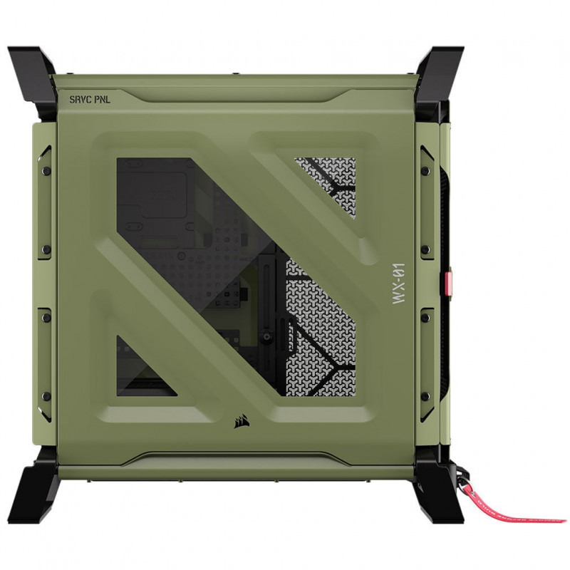 Corsair WARTHOG Performance obudowa Mid-Tower CC-9011350-WW, E-ATX, hartowane szkło panel boczny, zielona