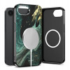 Etui Tech-Protect Lamano MagSafe dla Apple iPhone 16e / 17e, czarno-zielone (Verde Aura)