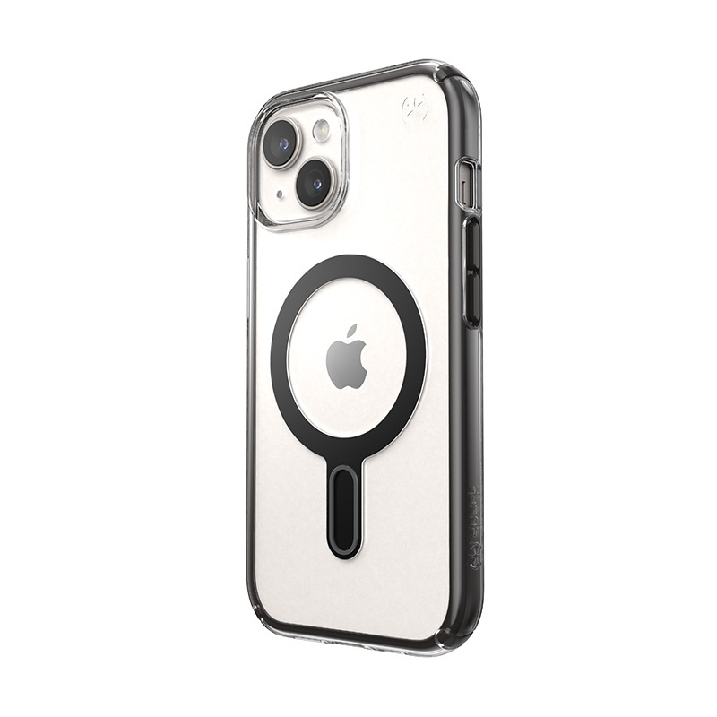 Etui Speck Presidio Perfect-Clear ClickLock & MagSafe SPK526 do Apple iPhone 15 / 14 / 13, Clear / Frosted Black / Slate Grey
