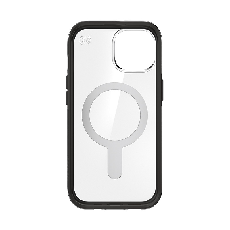 Etui Speck Presidio Perfect-Clear ClickLock & MagSafe SPK526 do Apple iPhone 15 / 14 / 13, Clear / Frosted Black / Slate Grey