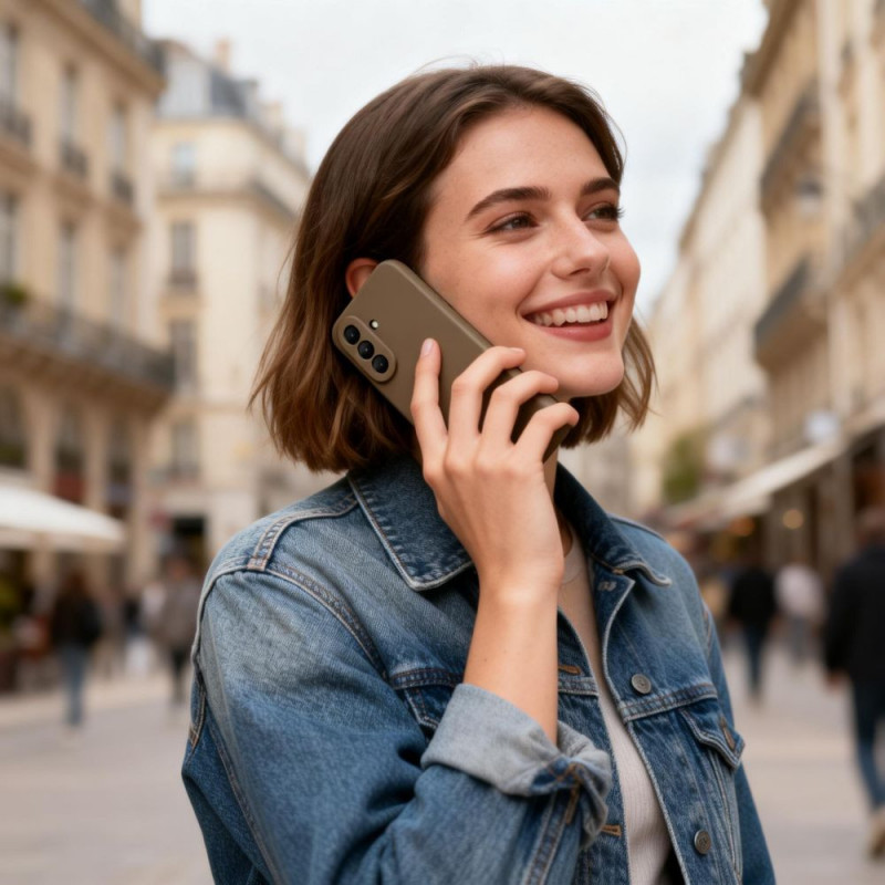 Tech-Protect Icon silikonowe etui na Samsung Galaxy A27 5G, brązowe