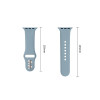 Tech-Protect pasek silikonowy do Apple Watch 8 / 9 / 10 / 11 / 12 / SE / Ultra 44/45/46/49 mm, Blue Jeans