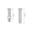 Tech-Protect pasek silikonowy do Apple Watch 8 / 9 / 10 / 11 / 12 / SE / Ultra 44/45/46/49 mm, Lunar Grey