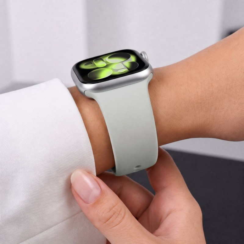Tech-Protect pasek silikonowy do Apple Watch 8 / 9 / 10 / 11 / 12 / SE / Ultra 44/45/46/49 mm, Lunar Grey