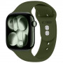 Tech-Protect pasek silikonowy do Apple Watch 8 / 9 / 10 / 11 / 12 / SE / Ultra 44/45/46/49 mm, Olive Green