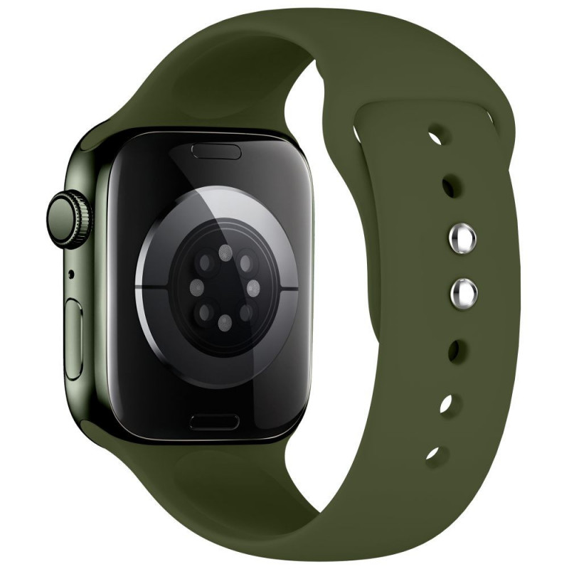 Tech-Protect pasek silikonowy do Apple Watch 8 / 9 / 10 / 11 / 12 / SE / Ultra 44/45/46/49 mm, Olive Green