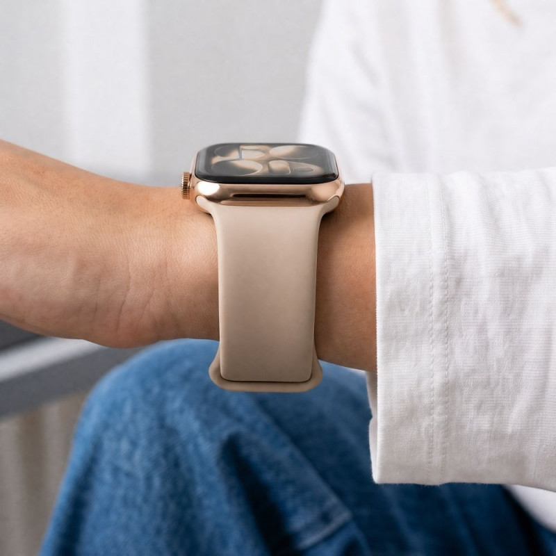 Tech-Protect pasek silikonowy do Apple Watch 8 / 9 / 10 / 11 / 12 / SE / Ultra 44/45/46/49 mm, Walnut