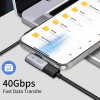 Tech-Protect UltraBoost AA01 kątowy adapter USB-C, szary